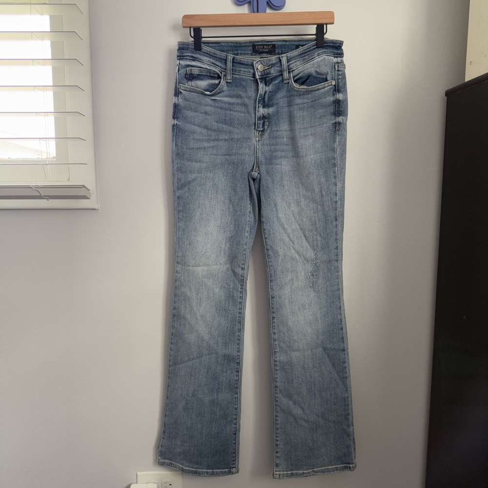 Judy Blue 9/29 Bootcut Jeans Stone Light Wash